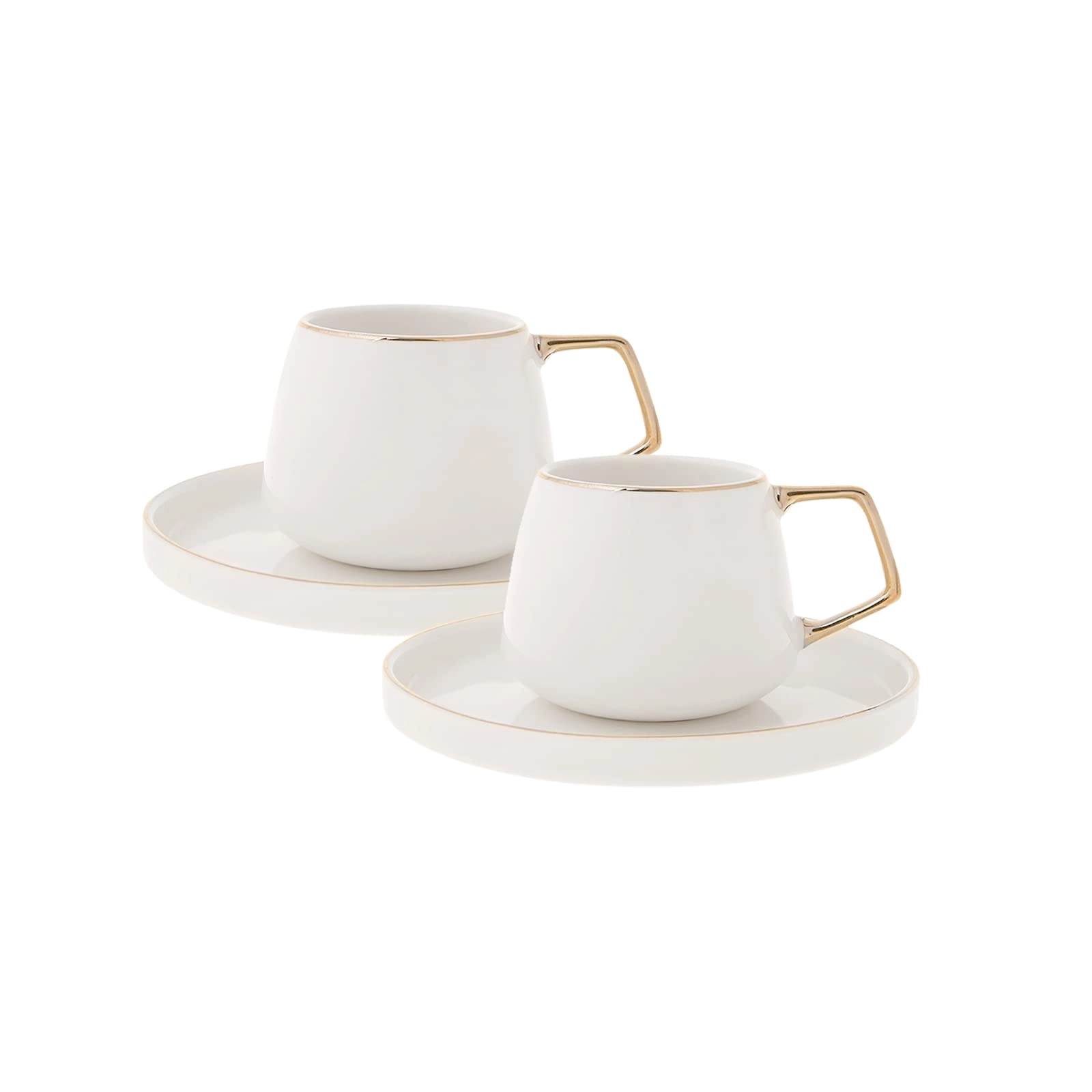 Karaca Saturn Coffee Cup - 12 pcs Platin Silver
