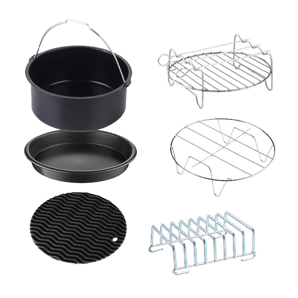 GoWISE USA Air Fryer Accessory Set - Aluminum 6-piece