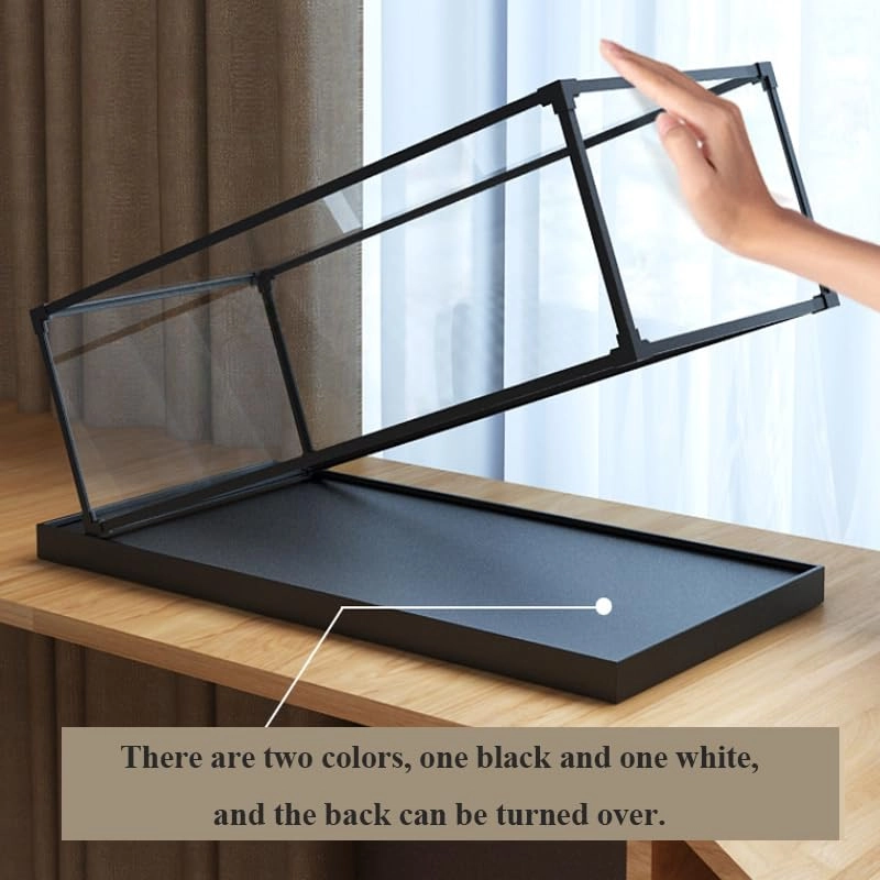 Acrylic Display Case (21342) - 15.74x7.87x7.87in Black Bottom