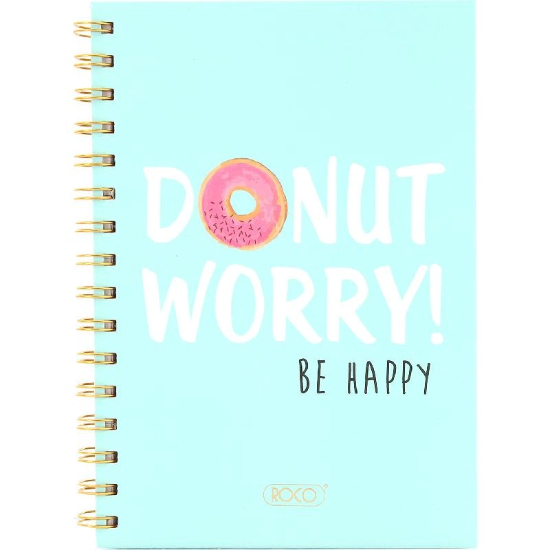 Notebook 19 X 26 cm Spiral - Grid 100 Sheets