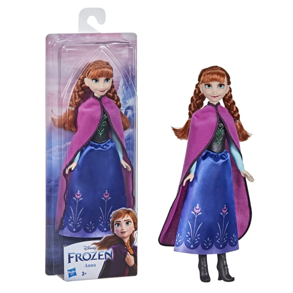 Anna Fashion Doll - Long Red Hair Outfit Inspired by Frozen 2 Ages 3+