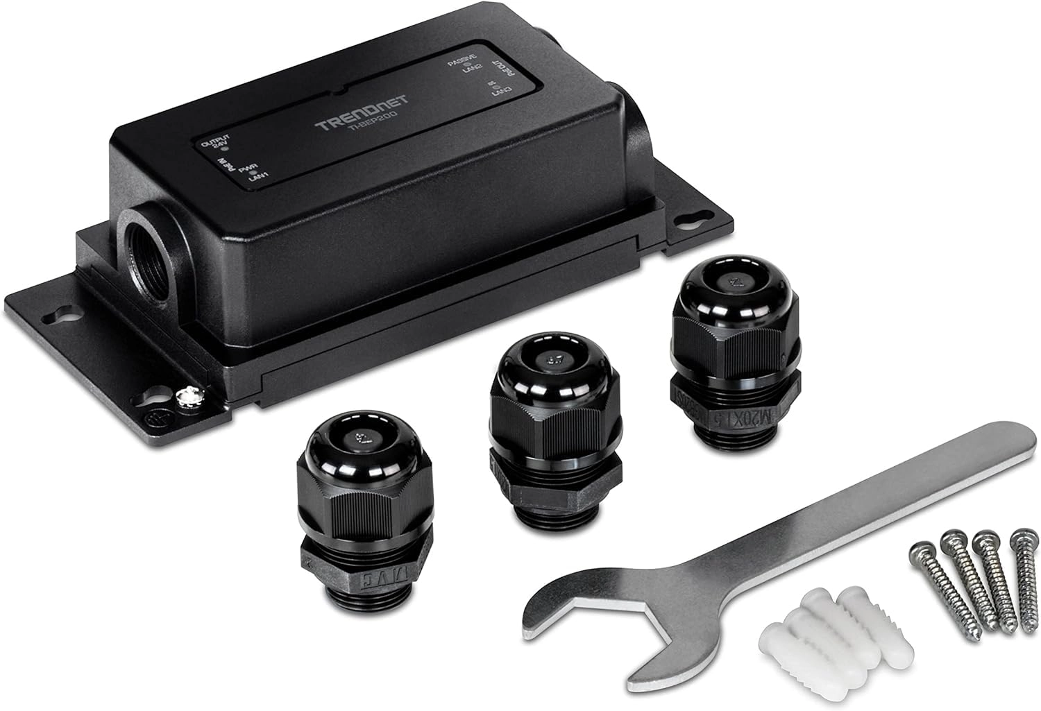 2-Port Industrial Outdoor Gigabit PoE Extender - 90W 48 Volts