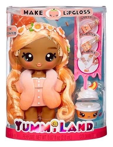 Yummiland Piper Peach Doll + Lipgloss Pet - Ages 4+