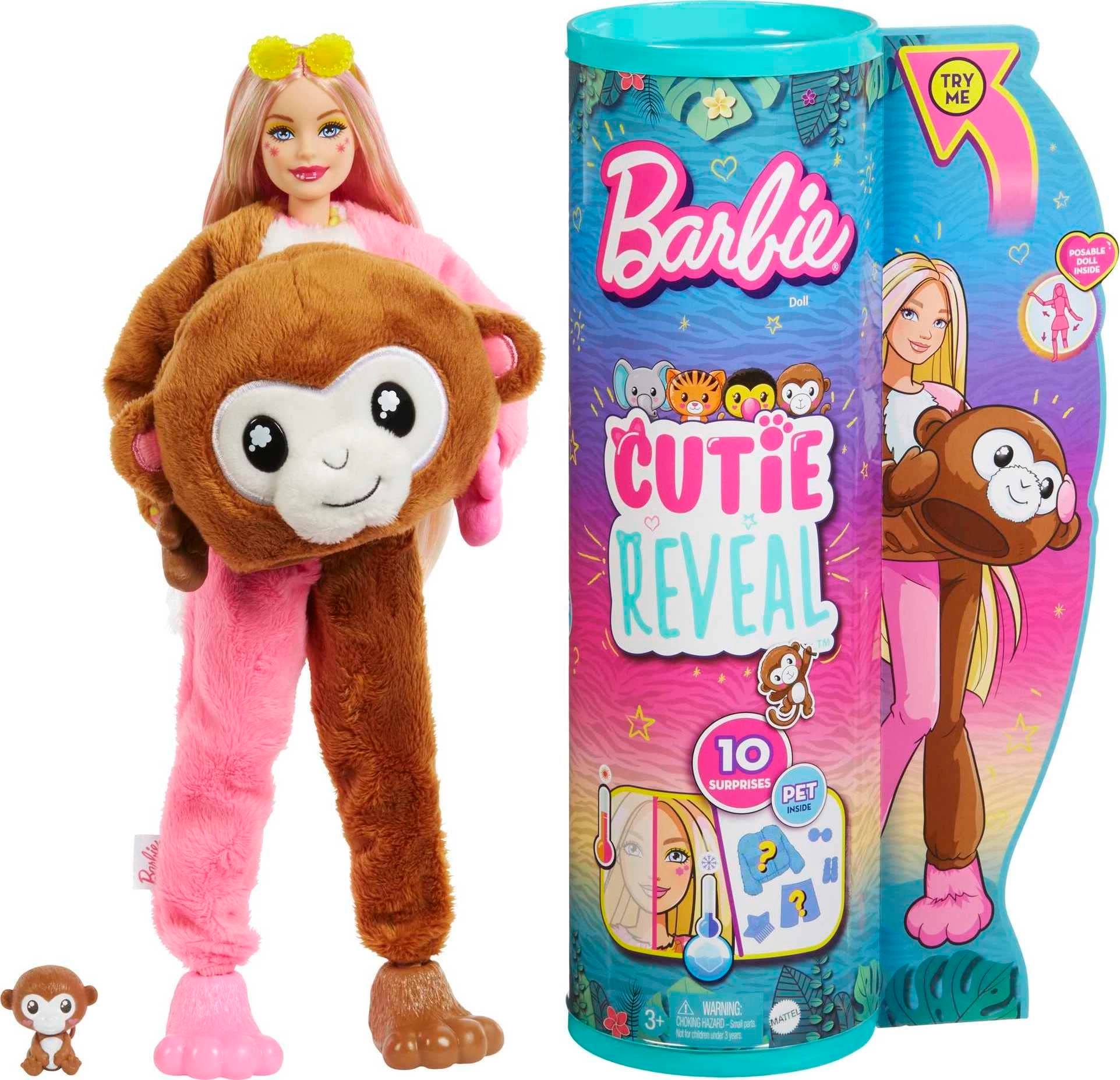 Barbie Chelsea Doll - Cutie Reveal Jungle Series Tiger
