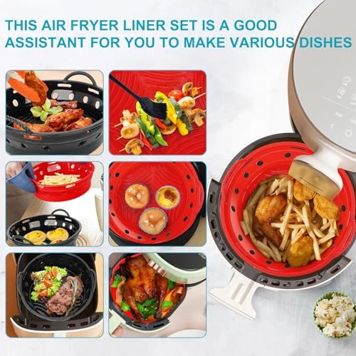 Silicone Air Fryer Liners - 2-Pack
