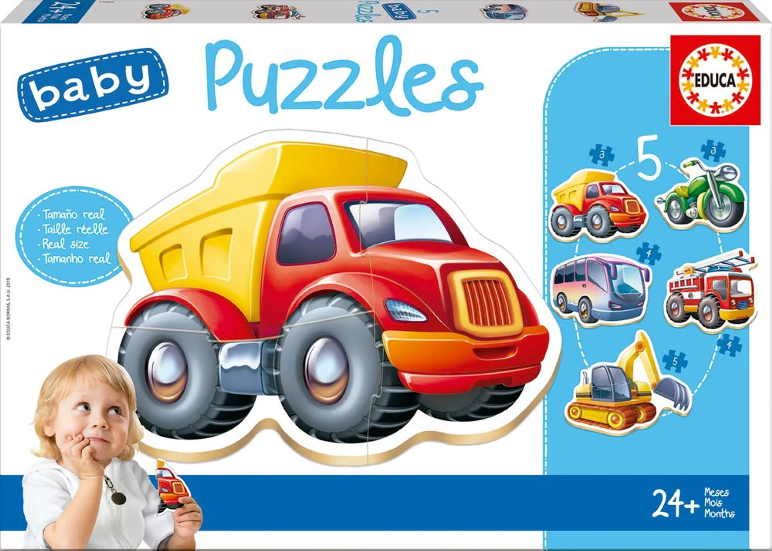 Educa 5-In-1 Baby Jigsaw Puzzle Set - 2+ 3-5 pieces