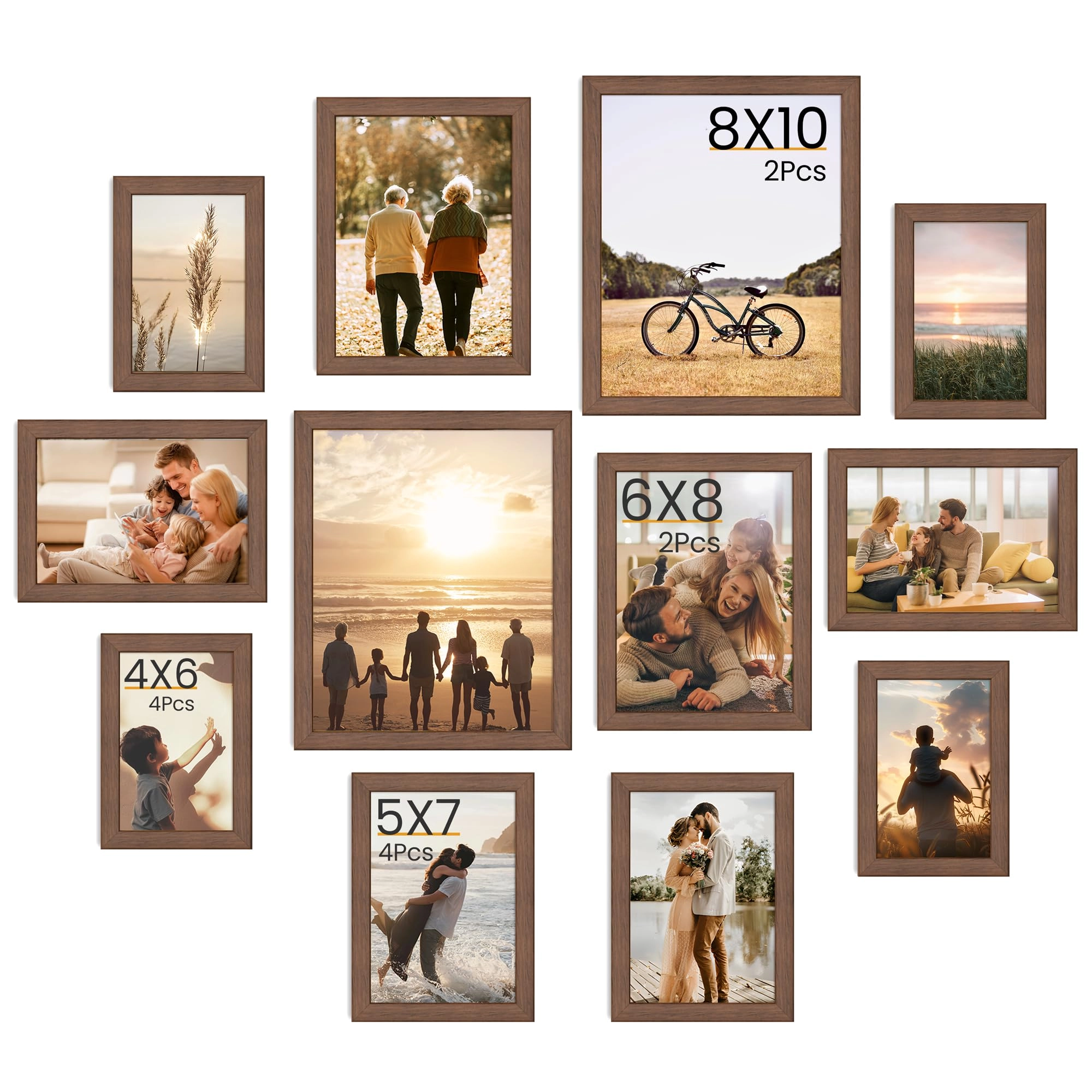 Feihorrm Picture Frames Set - 4x6 5x7 6x8 8x10
