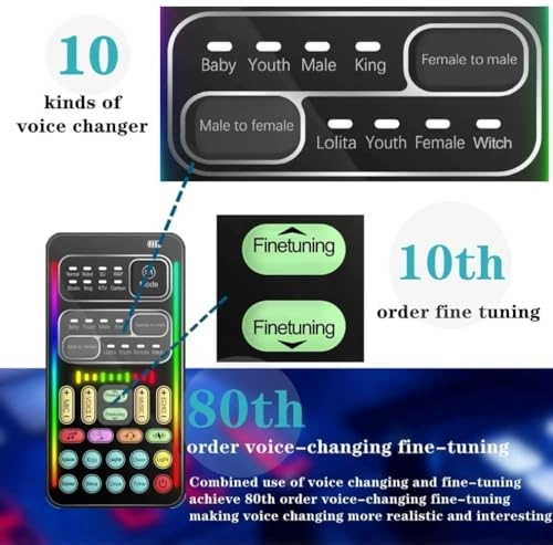 Voice Changer 3.5mm-Mini-Jack Microphone