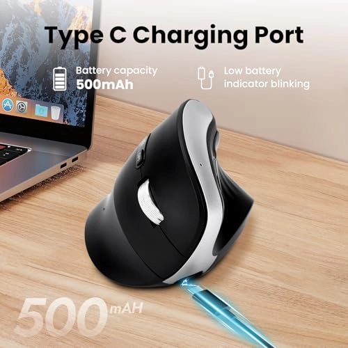 Vertical Wireless Mouse - Bluetooth