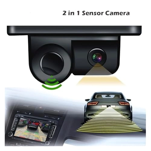 2-in-1 HD Reversing Camera & Parking Sensor Radar - Night vision Wired