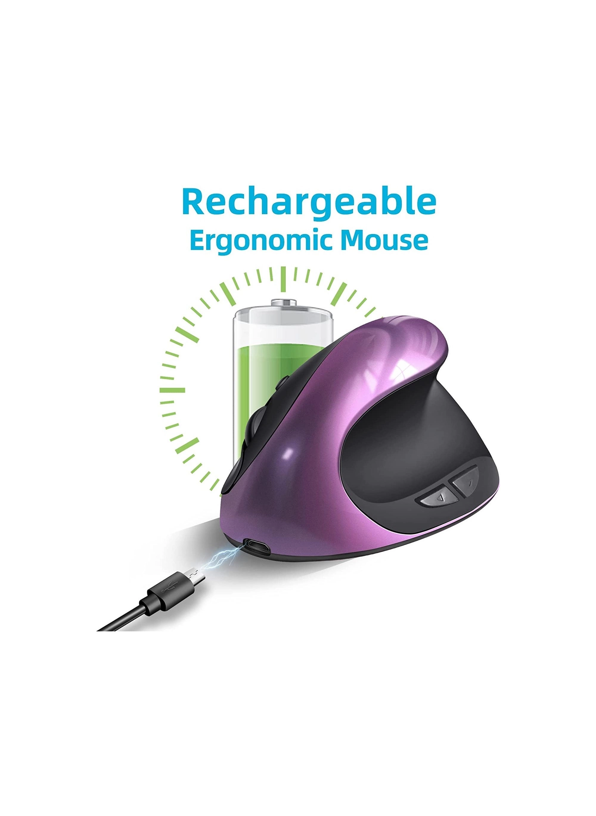 SMK-3381 Ergonomic Vertical Mouse - Wireless