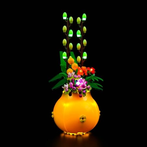 40588 Flower Pot - Copper Line USB cable and battery compartment