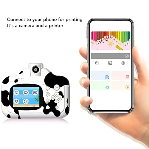 Instant Print Camera - 2.4in 12MP 1080P