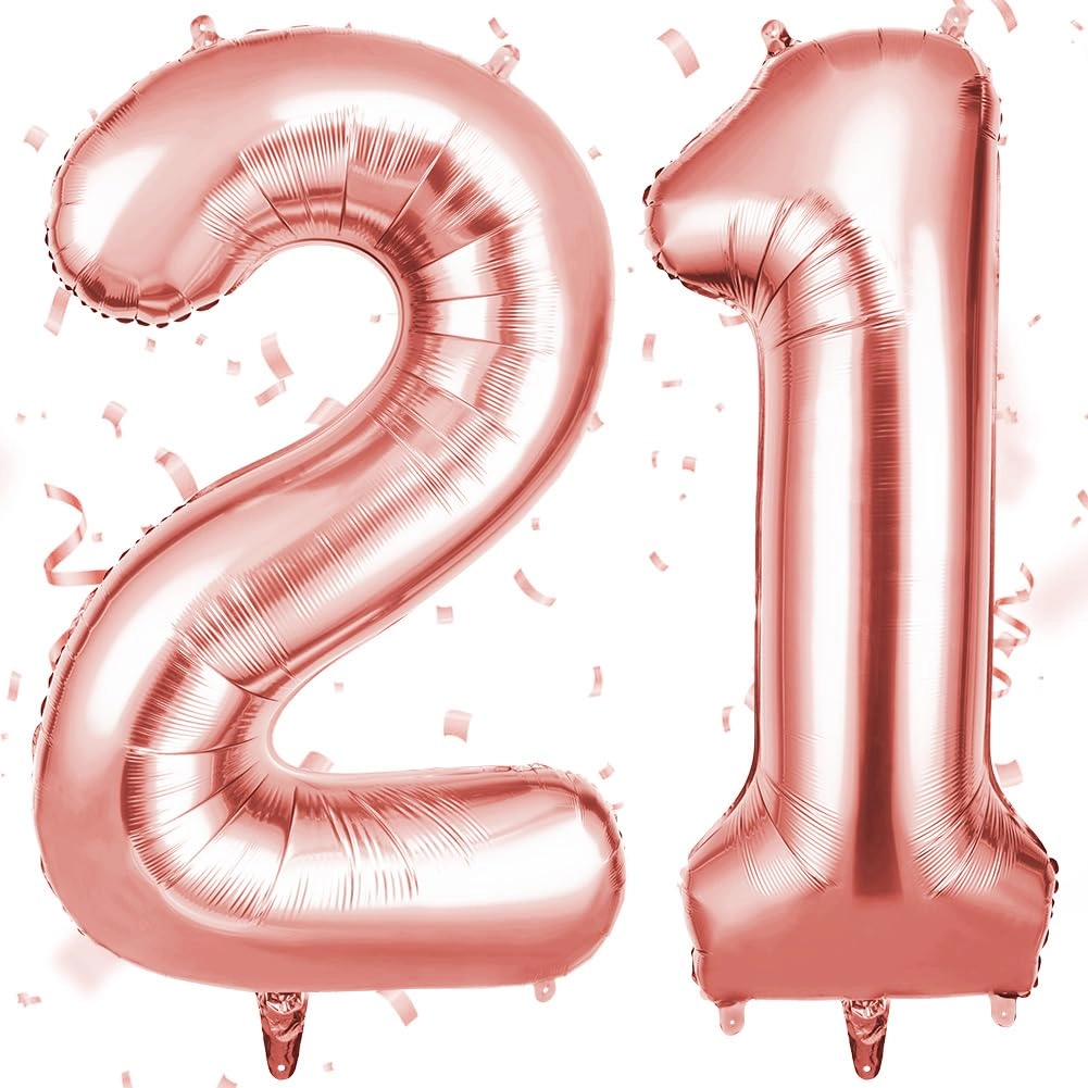 Number 21 Balloon - 2 Birthday