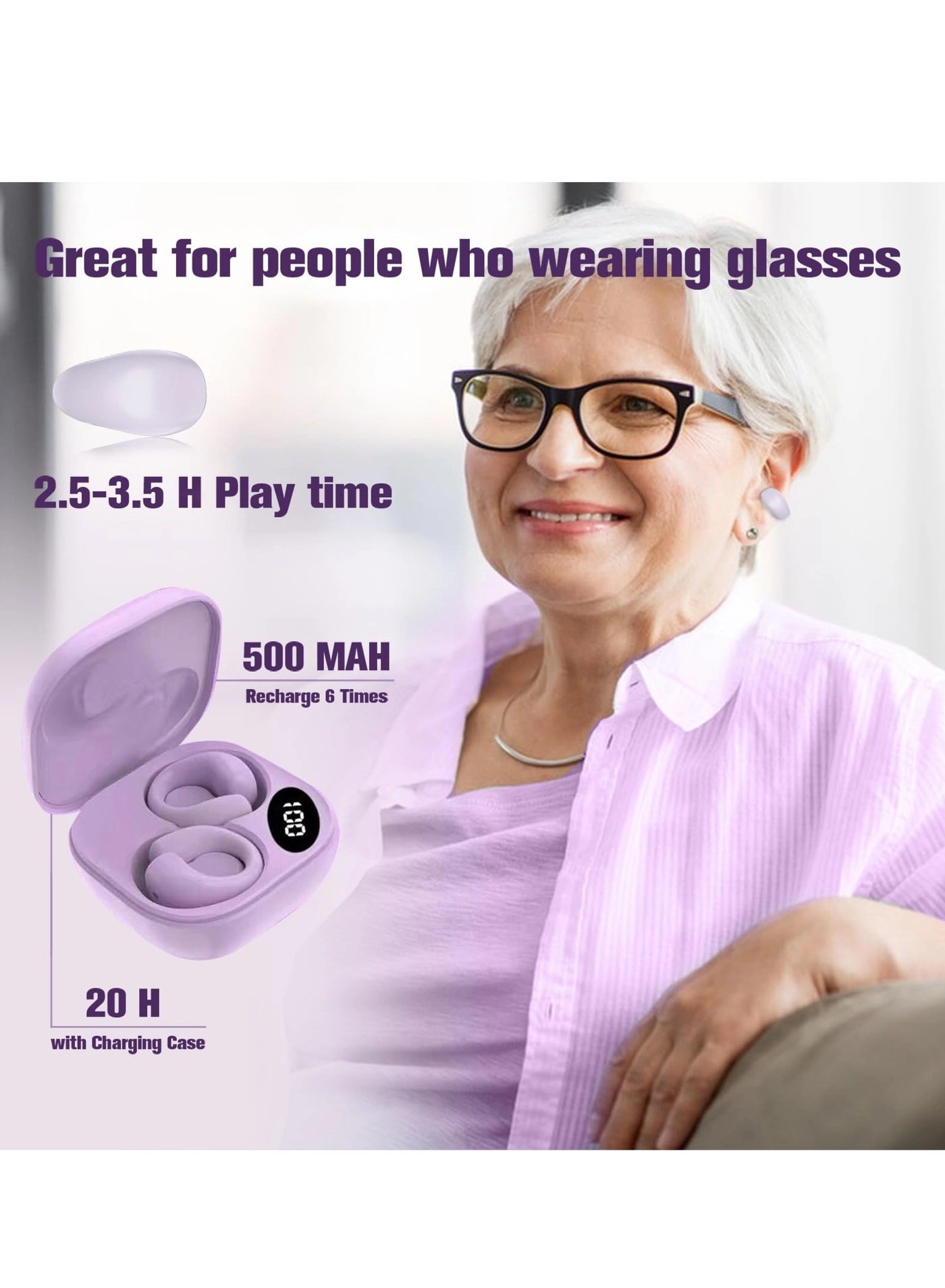 Open-Ear Bluetooth Bone Conduction Sport Headphones - Wireless Headphone