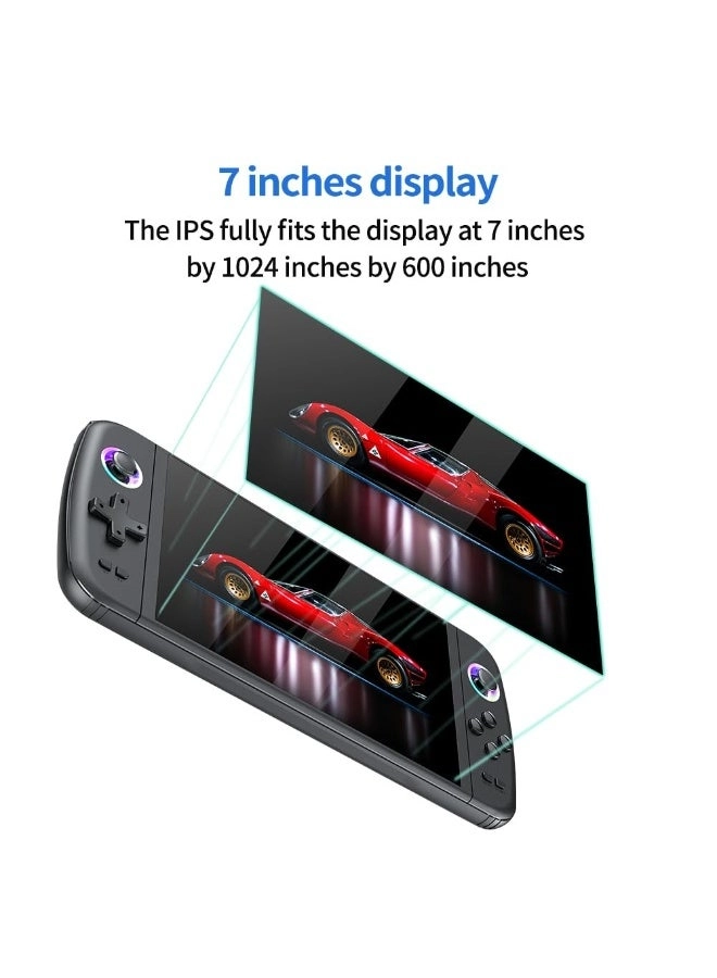 Handheld Gaming Console - Detachable Controllers Widescreen Display