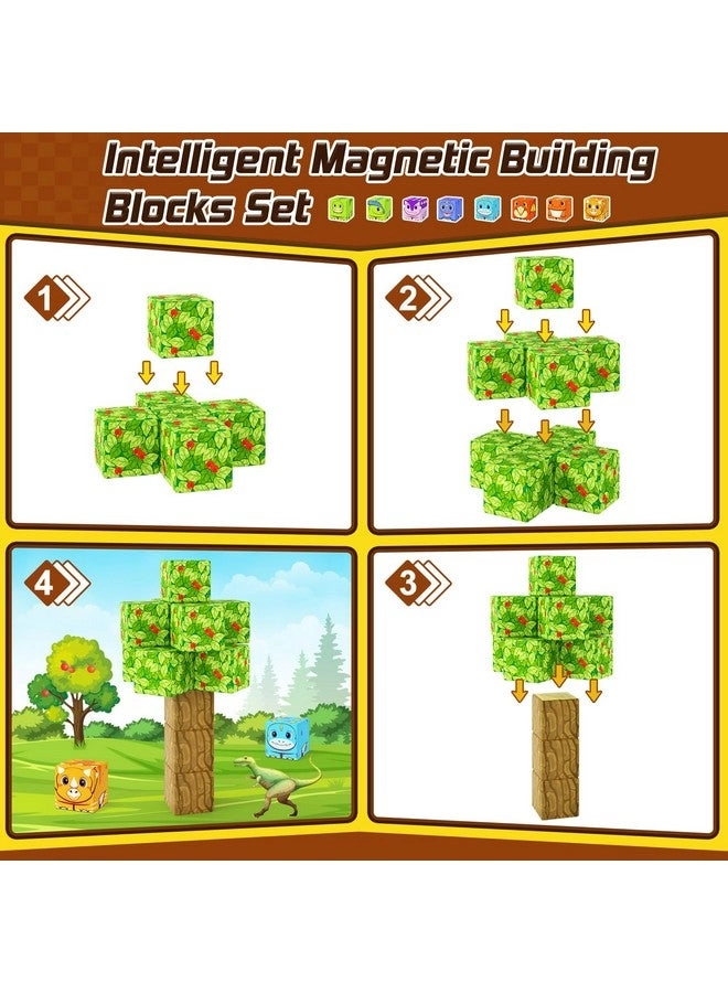 Dinosaur Toys Magnetic Tiles - Dinosaur