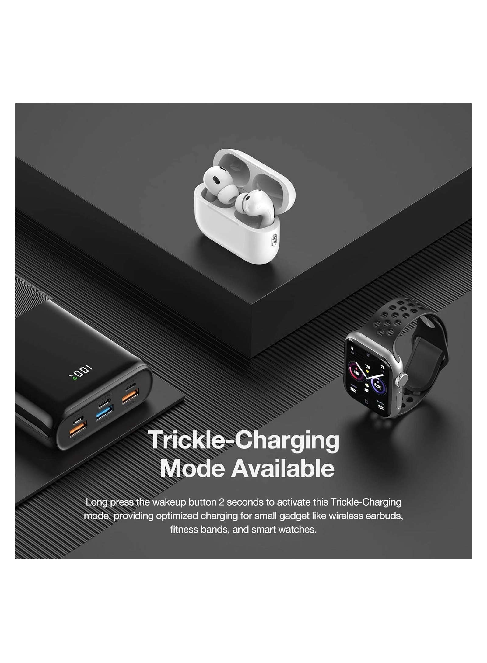 Portable Charger Power Bank - 30000mAh 22.5W QC 3.0 PD 20W 6-Port