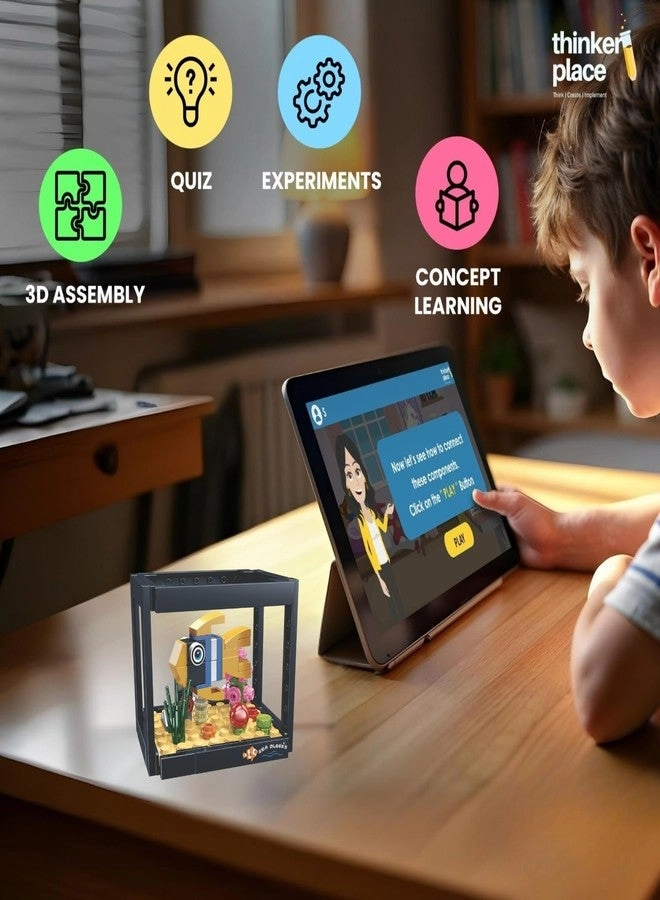 8-in-1 Dream Ocean Fish Tank Blue-Spotted Flounder - 92 pcs