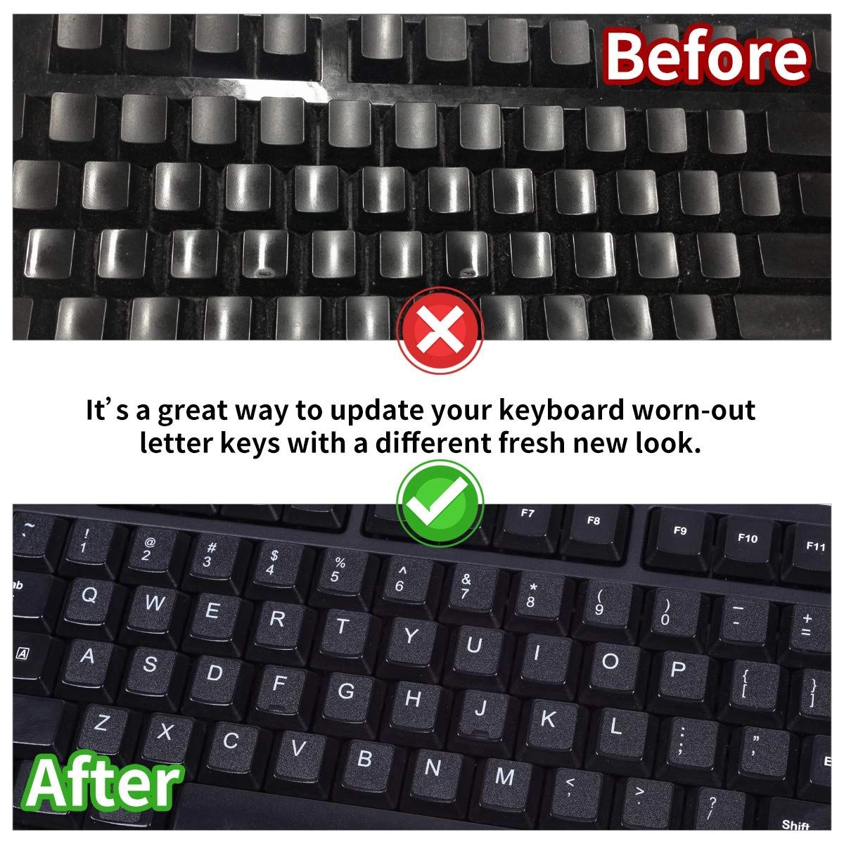 Russian Keyboard Stickers - Russian-English