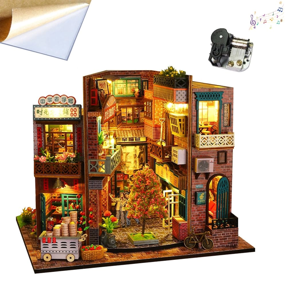 3D Wooden Puzzle Bookshelf Insert - Library of Books 1:24