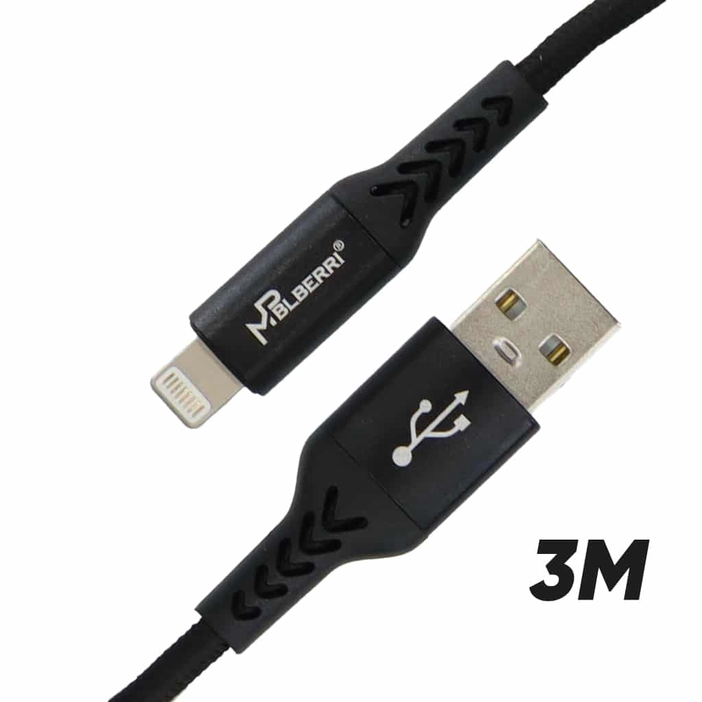 mpBLBERRI BLB-U329 USB to Lightning Metal Cable 3m