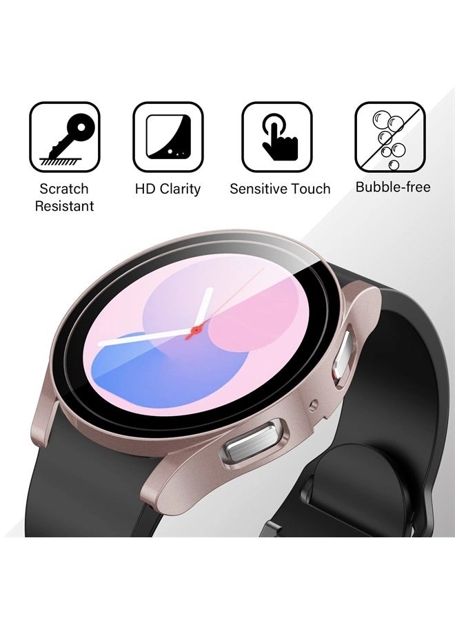 2 Pack Screen Protector Case for Samsung Galaxy Watch 5/Galaxy Watch 4 - 40mm