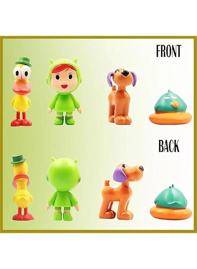 Animated Character Set - 7-Piece 2.6 Inch PVC