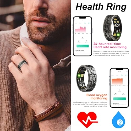 Smart Ring - Heart Rate Sleep Blood Pressure