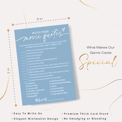 Bridal Shower Games Cards - 26 Adult