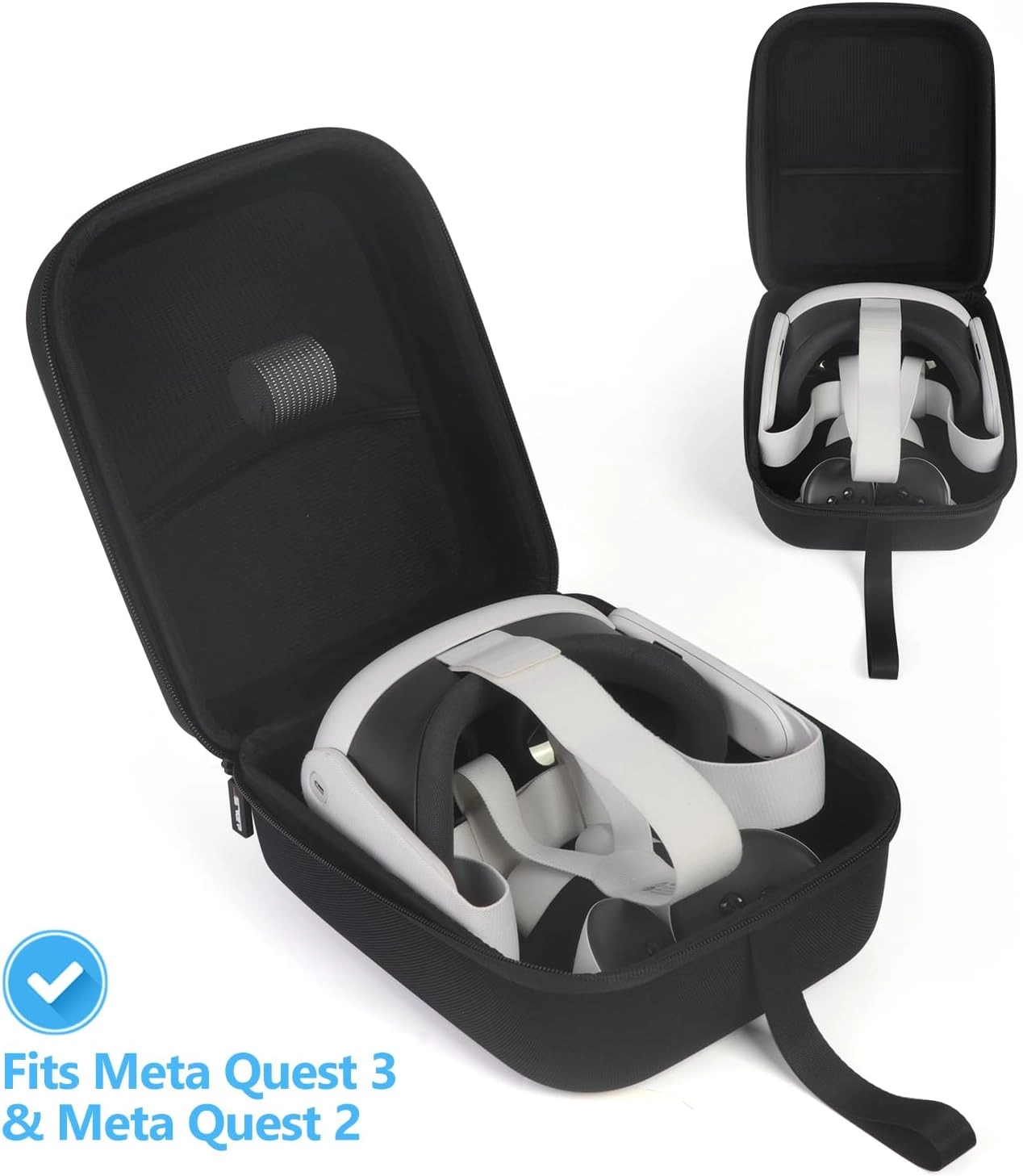 Carrying Case for Meta Quest 3S - Black Fits Meta Quest 3S, Meta Quest 3 and Meta Quest 2
