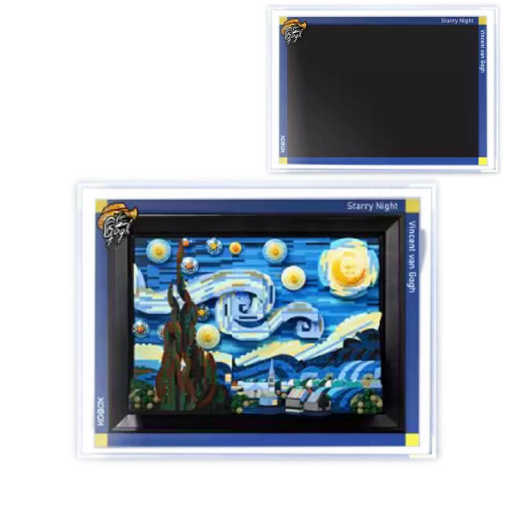 OOHNVJKI Acrylic Display Case for LEGO 21333 Starry Moon Night - 3mm thickness