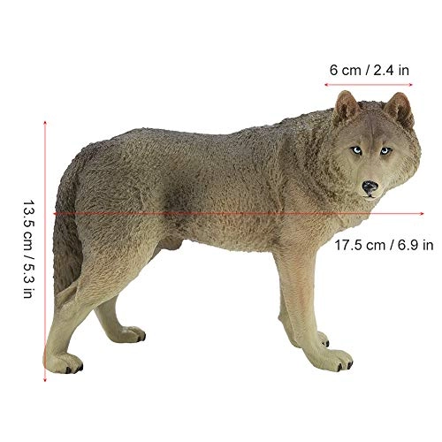 Wolf Figurine - Hand-painted PVC