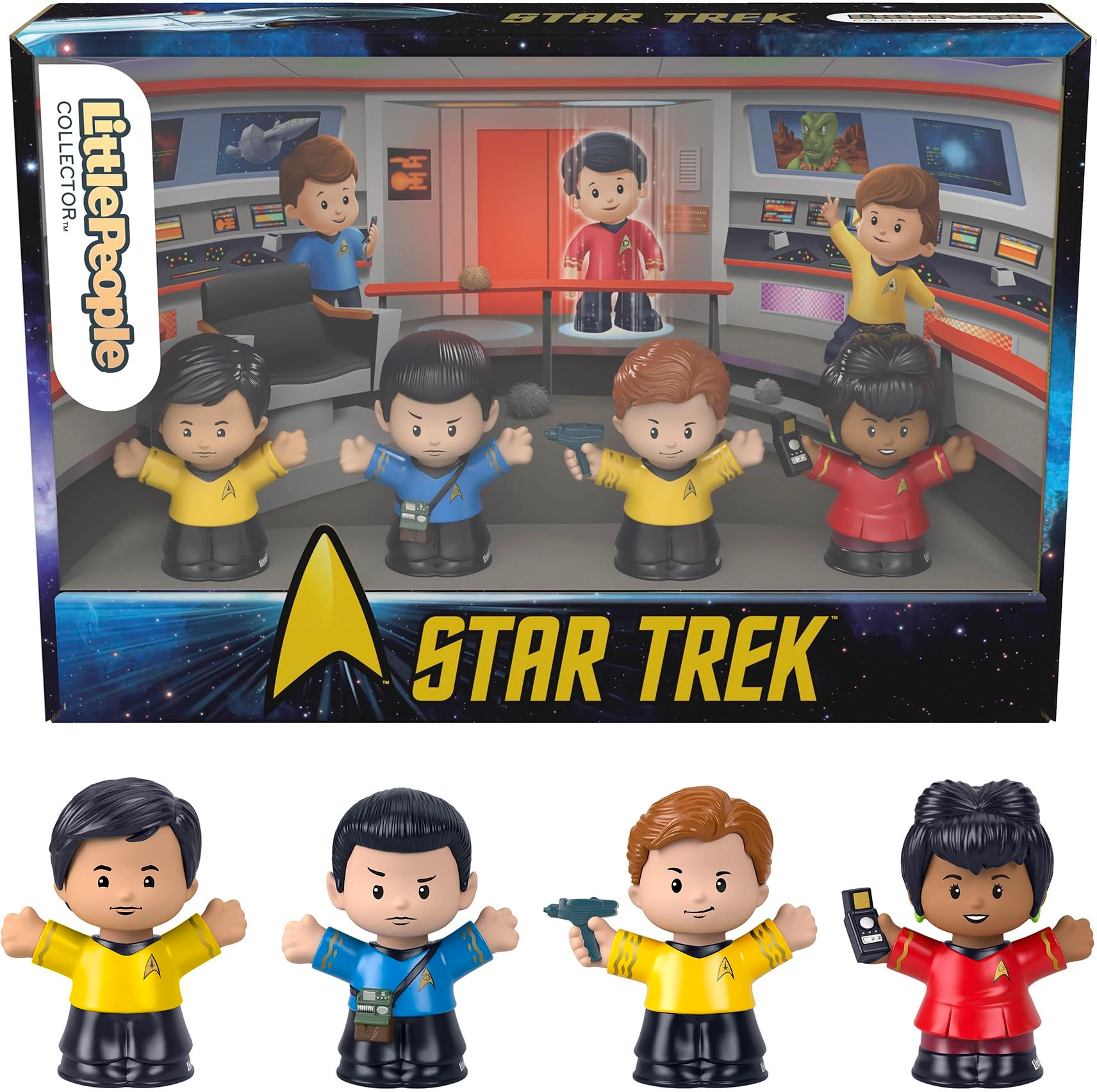 Fisher-Price Captain Kirk + Spock + Uhura + Sulu - Star Trek Special Edition (B0BHTX6JW7)