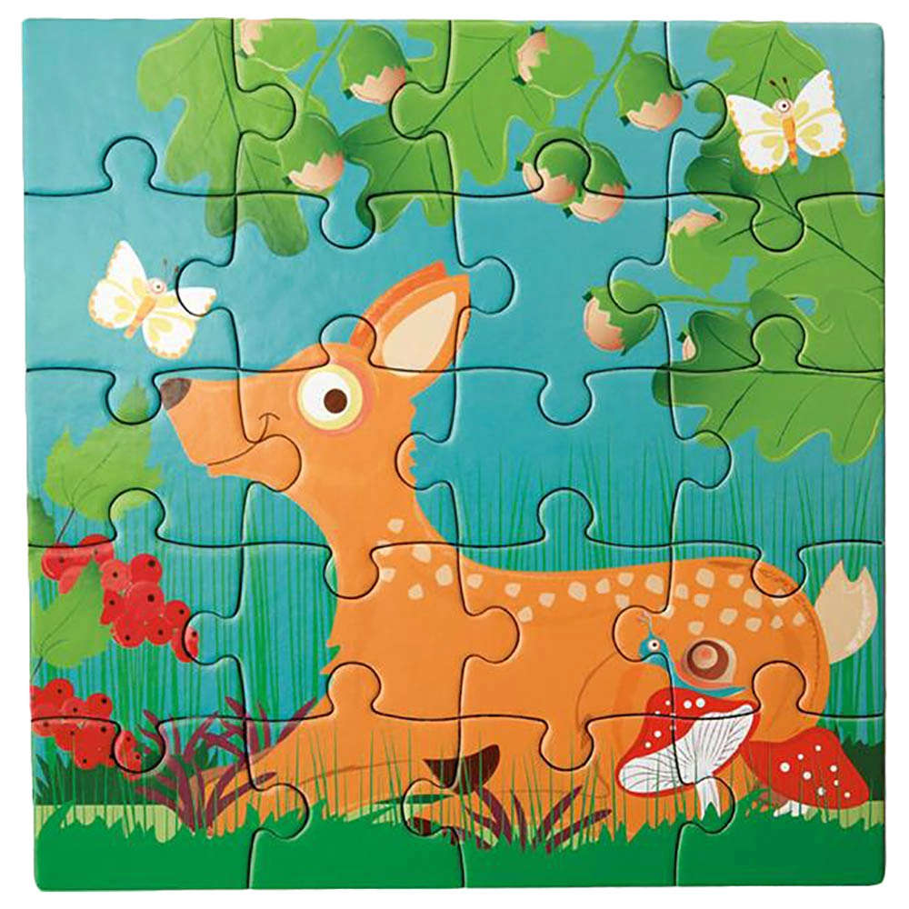Forest Life Magnetic Puzzle Book - 3+ 20 pieces