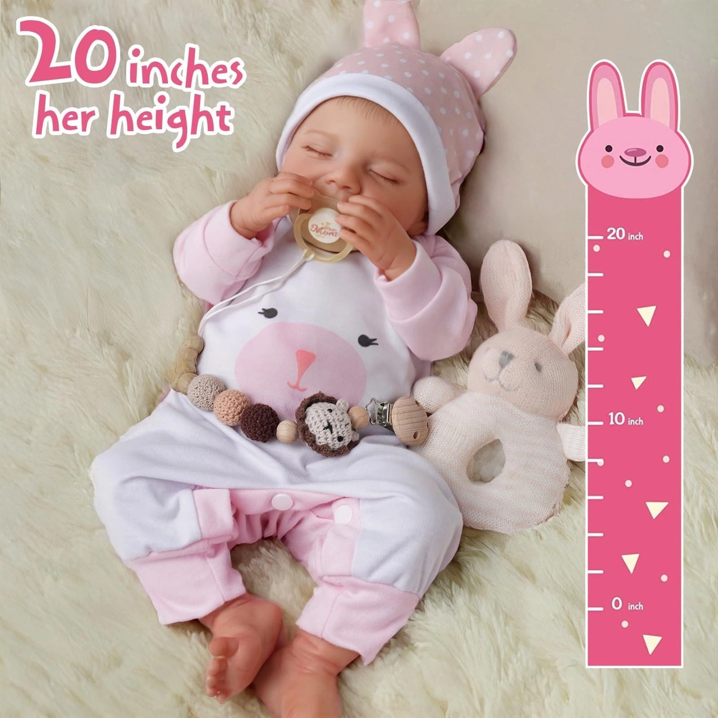 Reborn Baby Doll - 20-Inch Full Vinyl Body Ages 3+