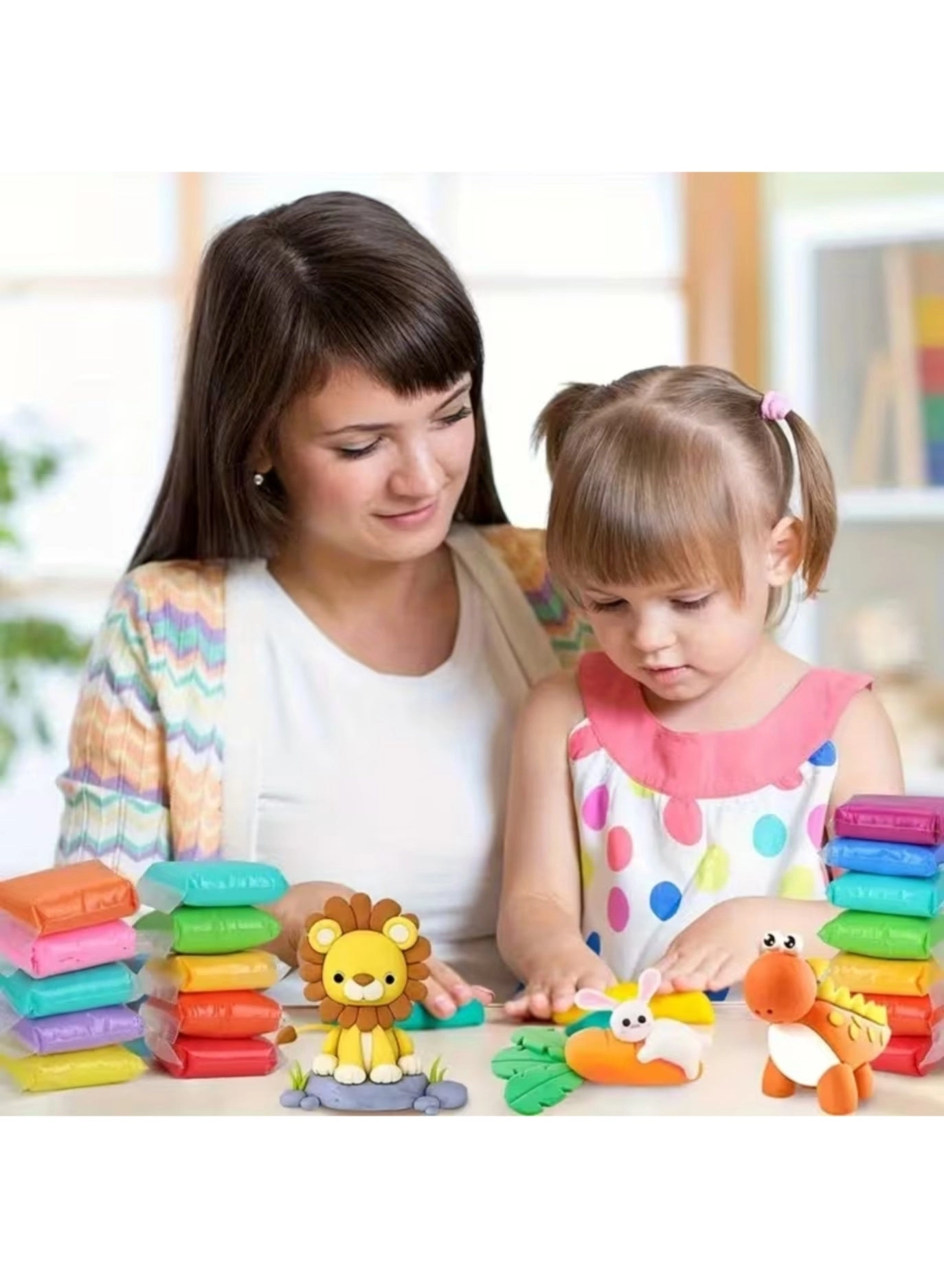 Air Dry Clay Craft Kit - 48 PC Soft Modeling Foam