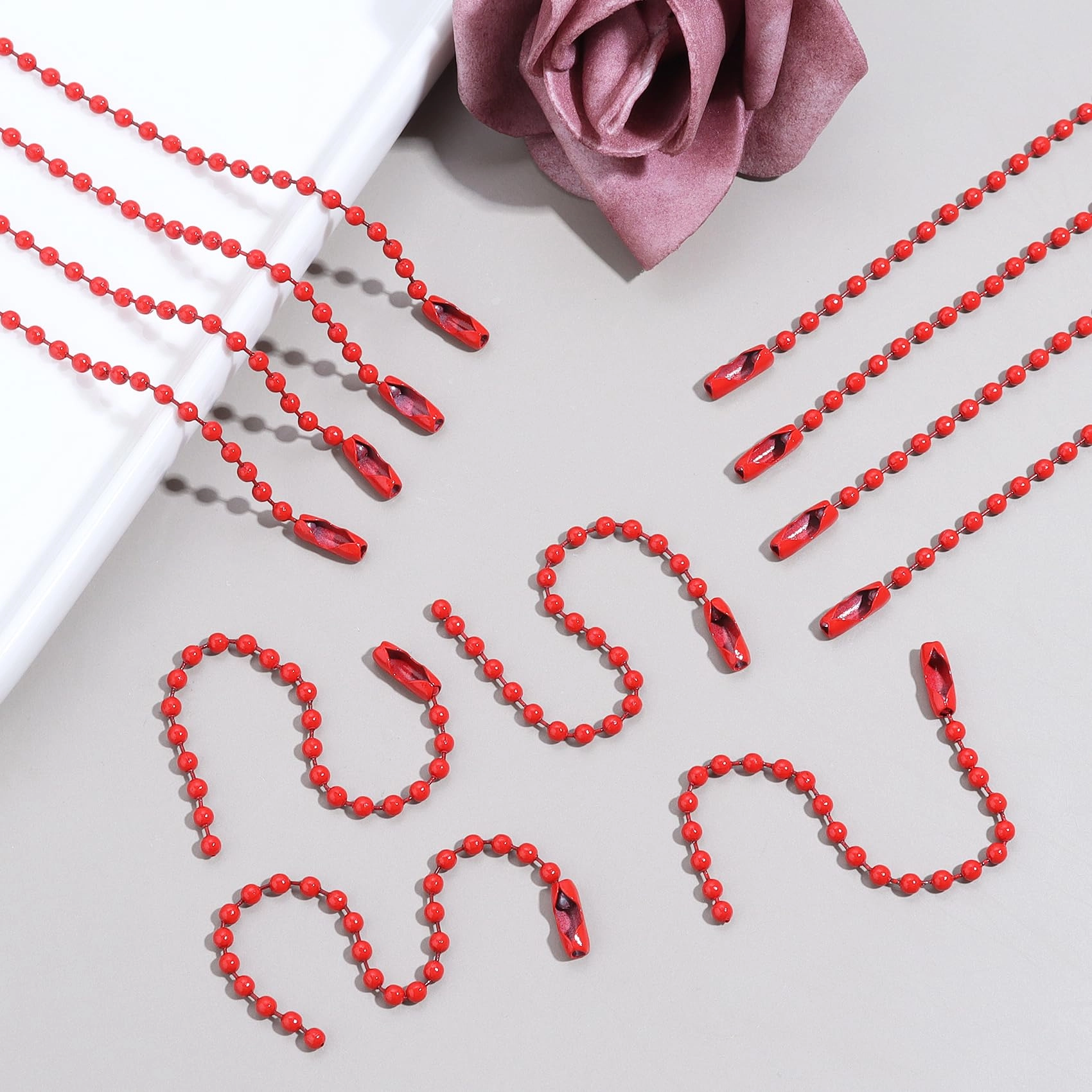 Ball Beads Chains - 20Pcs Purple 4 Inch