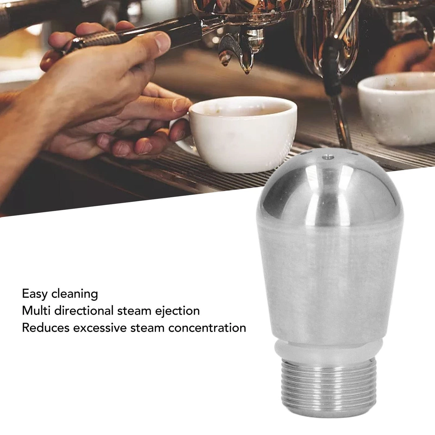 Steam Nozzle - Stainless Steel 4 Hole For Breville 8 Series