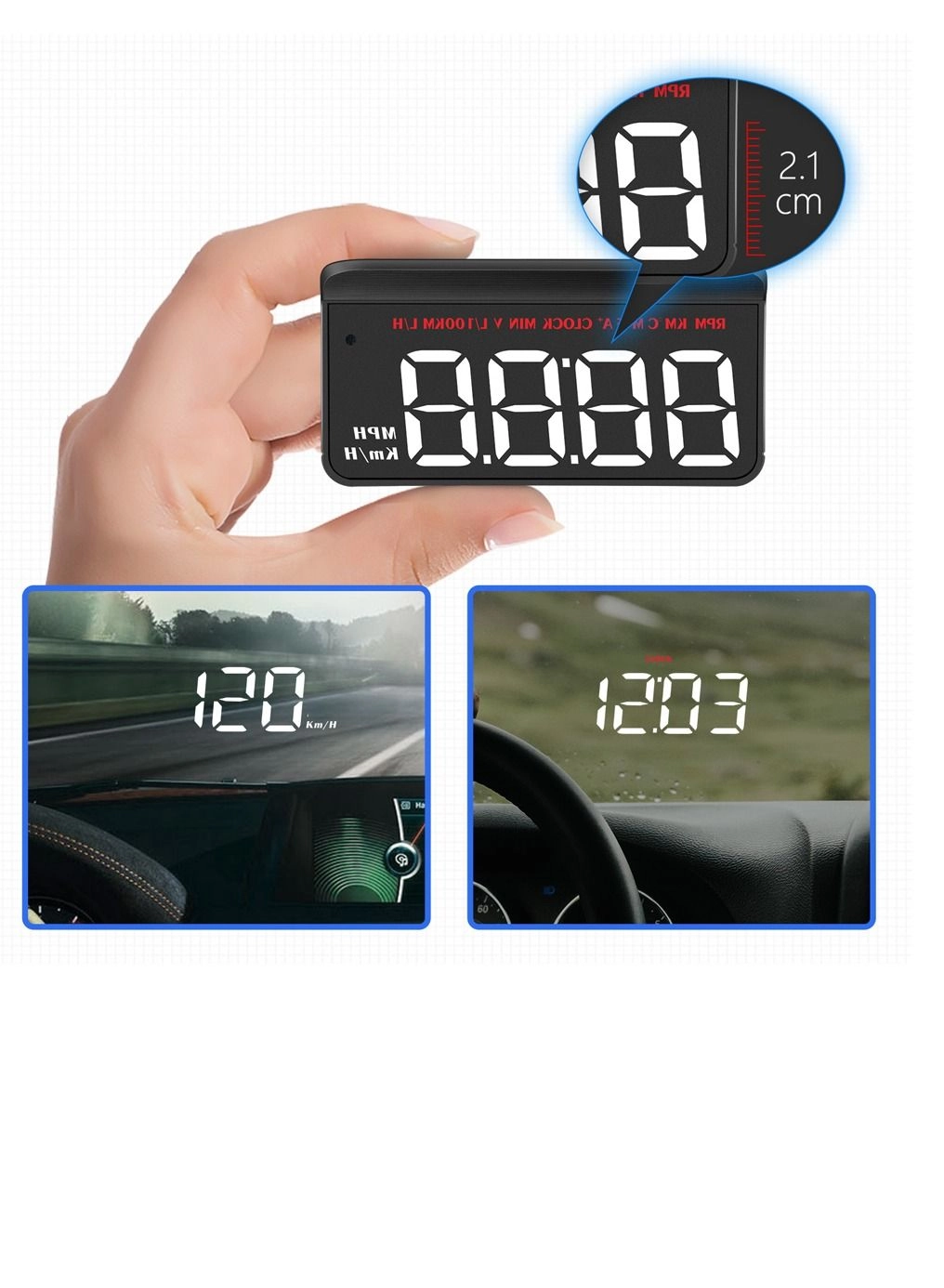 Head Up Display(HUD) Vehicle Speed Meter