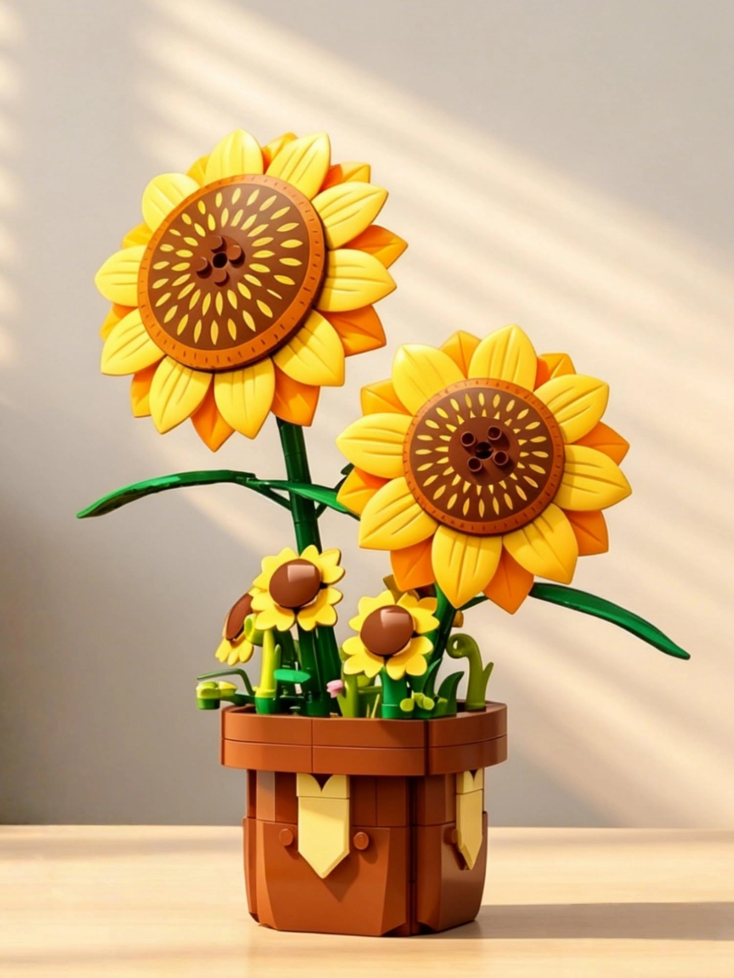 ColorSavvy Sunflower Building Block Set - 350 pcs