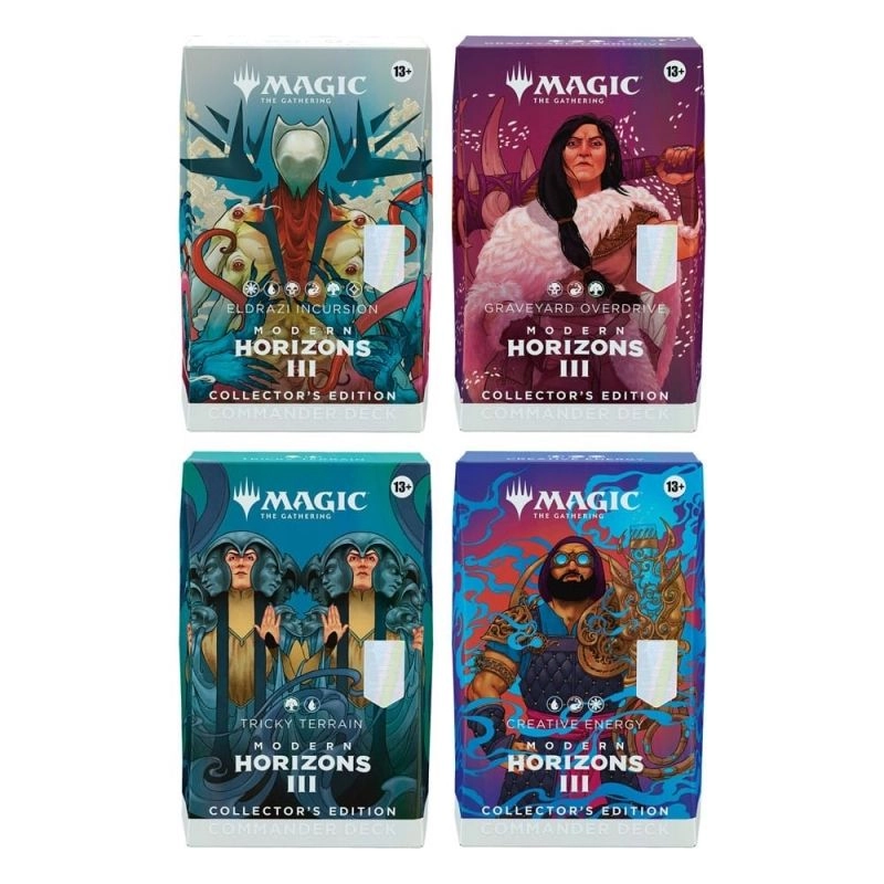 Magic: the Gathering Graveyard Overdrive - 100-card Deck + Tricky Terrain - 100-card Deck + Creative Energy - 100-card Deck + Eldrazi Incursion - 100-card Deck