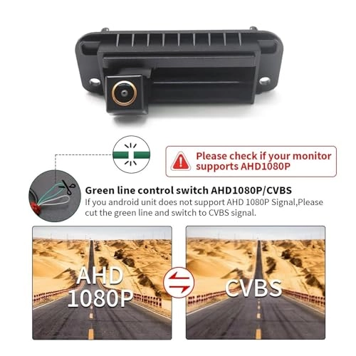 Intelligent Dynamic Trajectory Car Rear View Camera - Night Vision Wire 4K AHD 1080P
