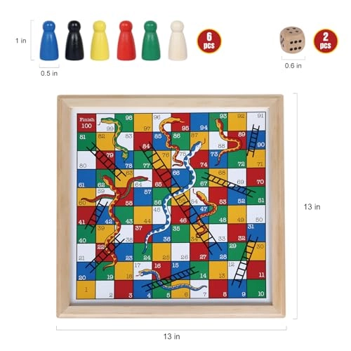 Snakes and Ladders - Pine Wood FSC Certified
