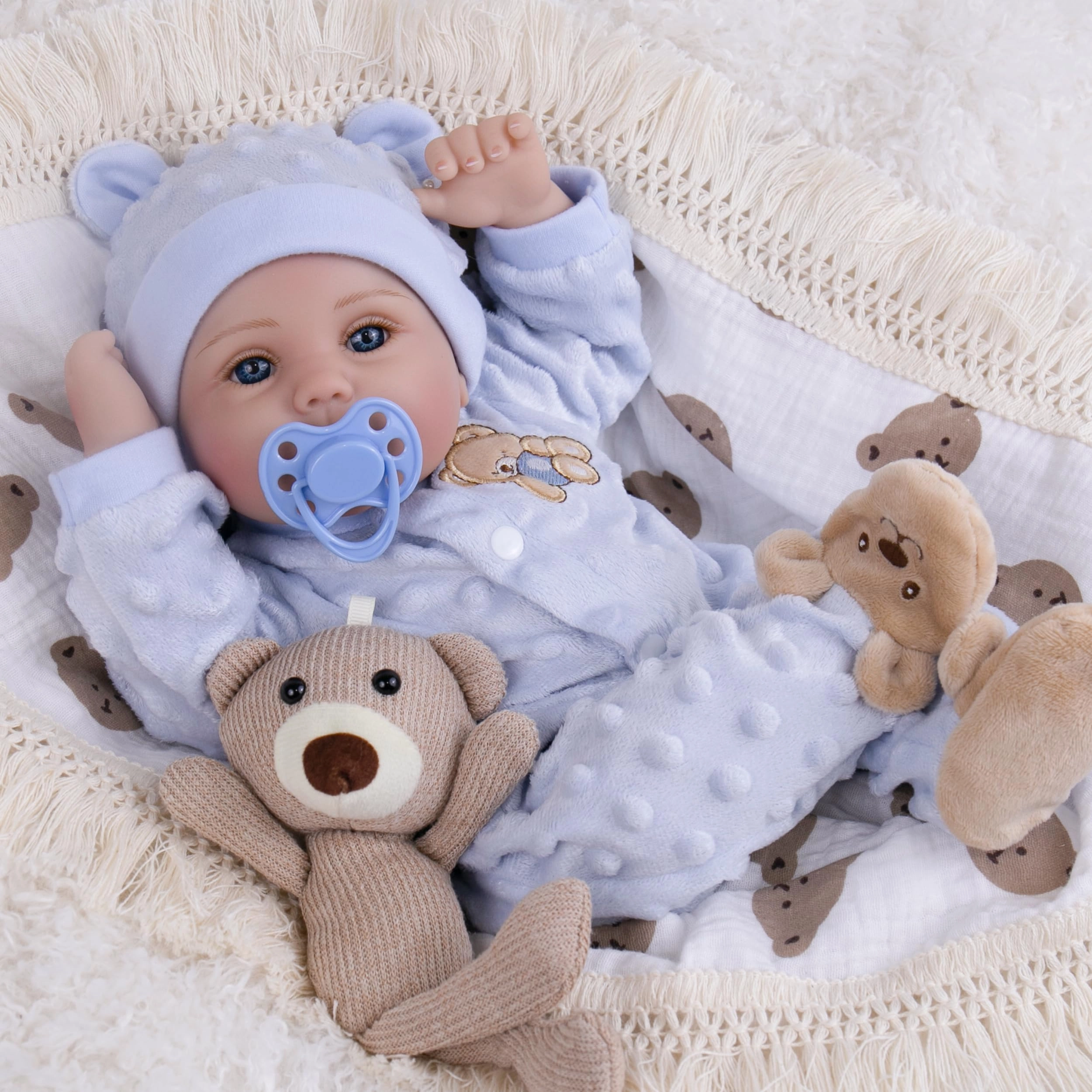Milidool Reborn Baby Doll - 18-Inch Silicone Ages 3+