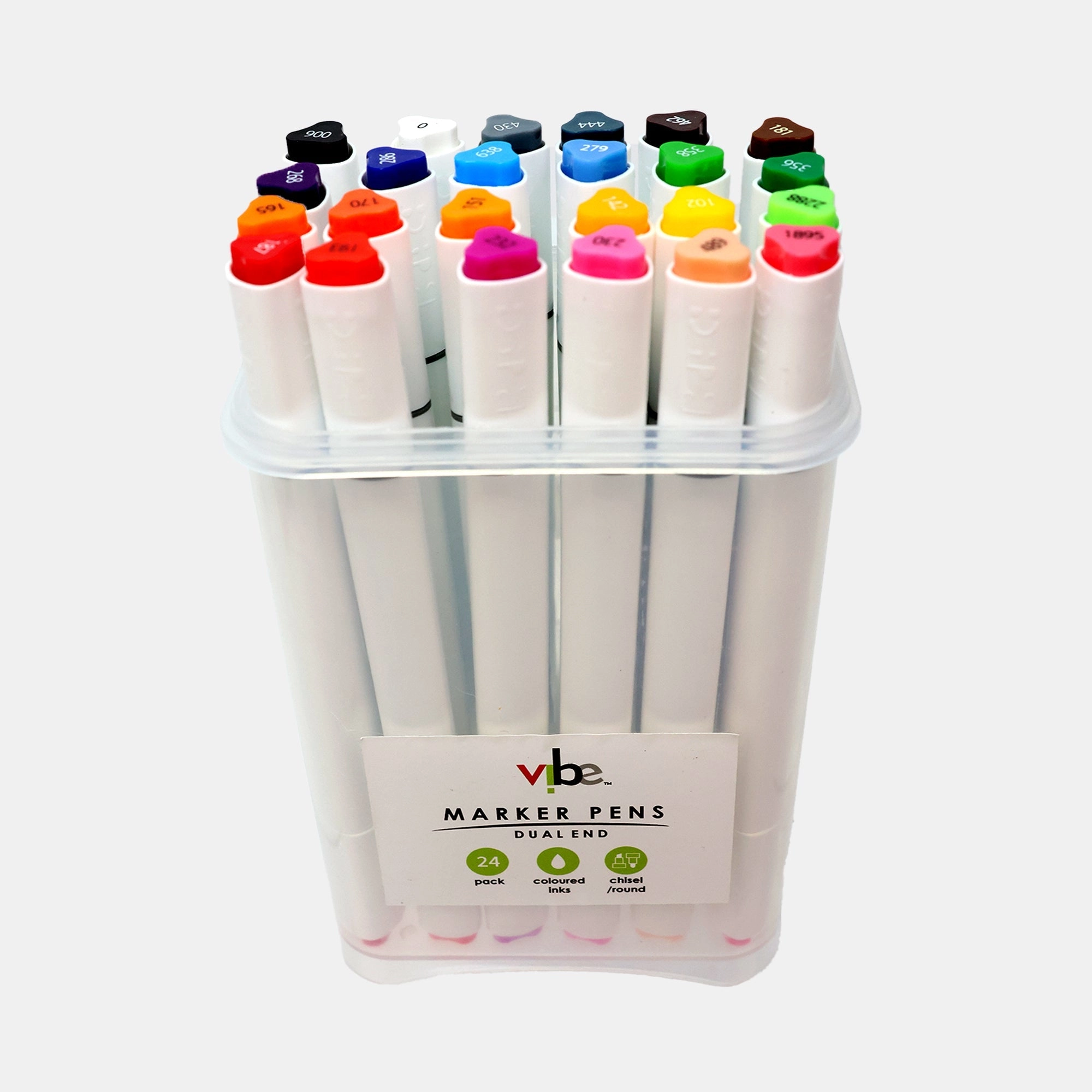 Dual End Marker Pens - 24