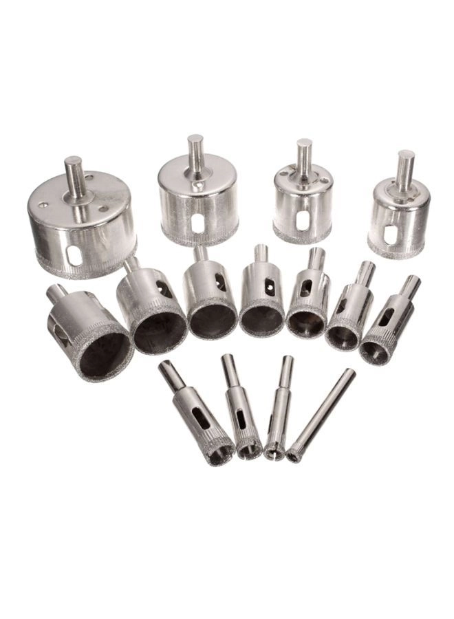 Diamond Hole Saw Drill Bit Set - (6, 8, 10, 12, 14, 16, 18, 20, 22, 25, 26, 28, 30, 40, 50) mm glass ceramic marble tile granite