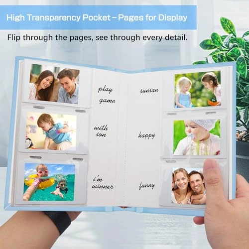 2x3" 180 Pockets PU Leather Photo Album