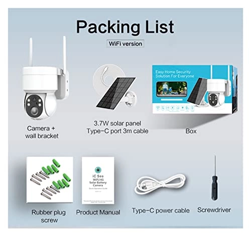 Outdoor Solar Security Camera 4MP