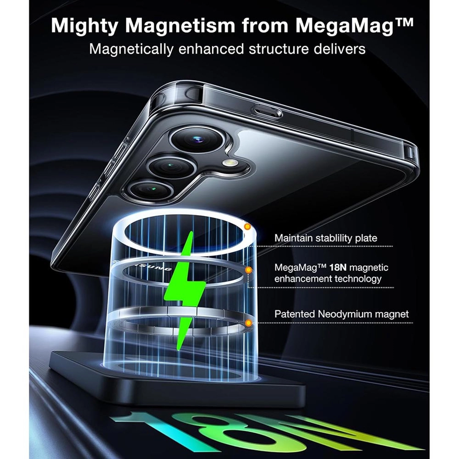 Magnetic Shockproof Case with MagSafe for Galaxy S24+